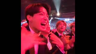 What if BTS Jungkook reacts on Lisa Winning the VMA's Awards Show#bts#blackpink 