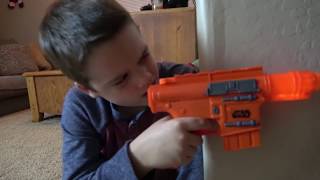 Nerf Gun War! Ethan Vs. Cole! Extreme Toys TV Battle. Round One \