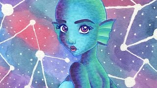 CRAYA - Marker and Watercolour Illustration