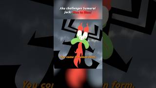 Aku Challenges Samurai Jack Man To Man