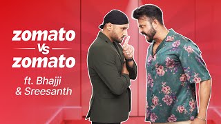 Bhajji & Sreesanth Fight Again Zomato Vs Zomato