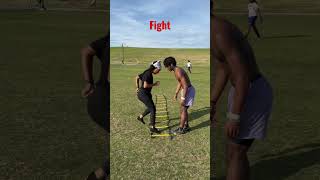 Mom Vs Son Football Ladder Drill Challenge