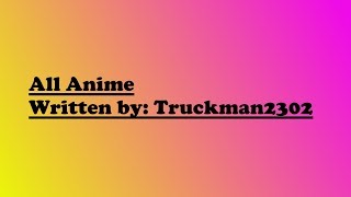 All Anime Parody of "All Stars" by Smash Mouth