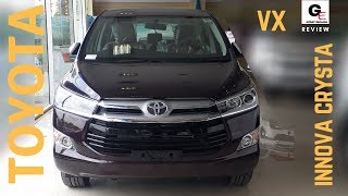 2018 Toyota Innova Crysta 2.4 VX | updated model | cruise control | rear fog lamp | review !!!!!