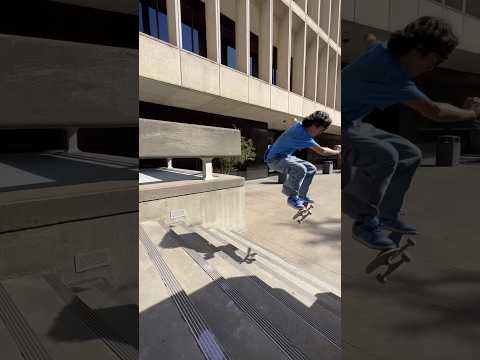 Edwin does a 360 flip