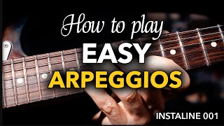 How to play easy arpeggios - Instaline 001