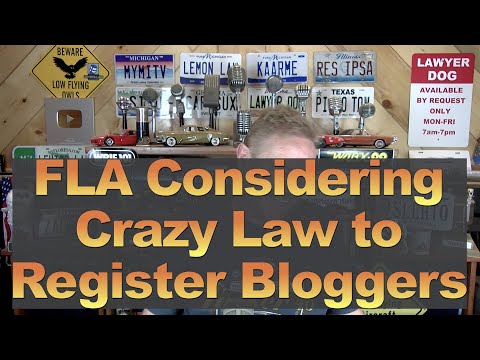 Florida Considering Crazy Law to Register Bloggers
