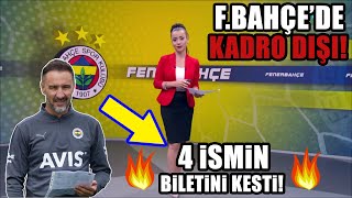 Son Dakika Fenerbahçede 4 Kadro Dışı Vitor Pereira Neşteri Vurdu