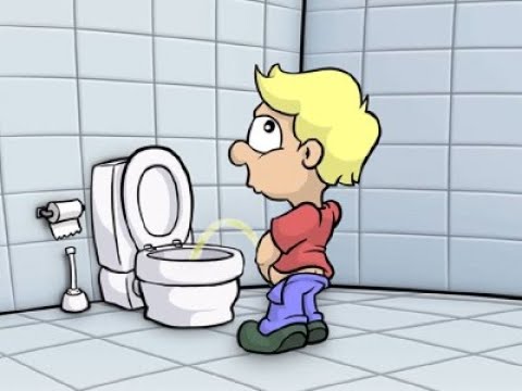 Young peeing female