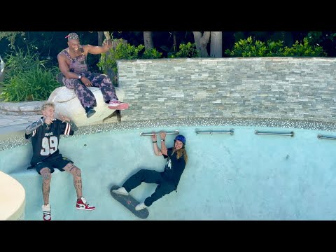 Andy Anderson Skating at MGK’s Clayton Music Video
