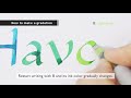 Pilot Parallel Pen - How To - Creating Colourful Gradation
