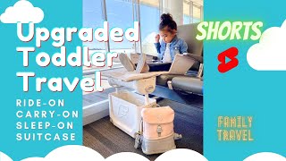 Turn any seats into 1st class travel for toddlers | Ride-On Carry-On Sleep-on Suitcase for kids