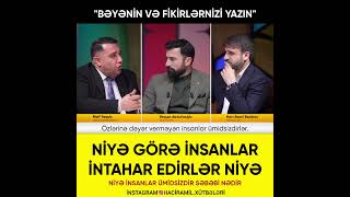 Hacı Ramil Niyə İnsanlar Intahar Edir