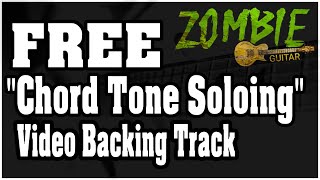 Sample "Video Backing Track" from Zombie Guitar - "Chord Tone Soloing"