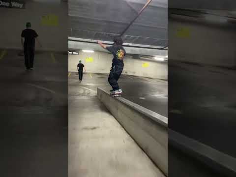 Skating an abandoned parking garage PART 2  #pizzaskateboards #skateboarding