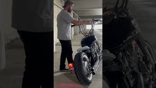 V-Star 650 Straight Piped Hard Krome Pipes