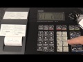 Casio SE-G1 how to use the error correct button or remove an item from a sale correction