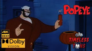 Popeye The Sailor Man Fright To The Finish 1954 4K Hdr Dolby Vision Remastered