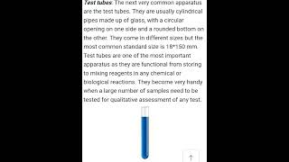 Test Tubes And Their Use