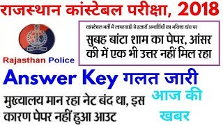 राजस्थान पुलिस कांस्टेबल पेपर आउट मामला 2018 | Rajasthan Police Constable Exam Paper Out news