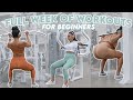 FULL WEEK OF WORKOUTS FOR BEGINNERS AT THE GYM