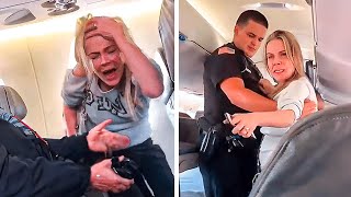 Karen Goes Nuts On Officers During Arrest..