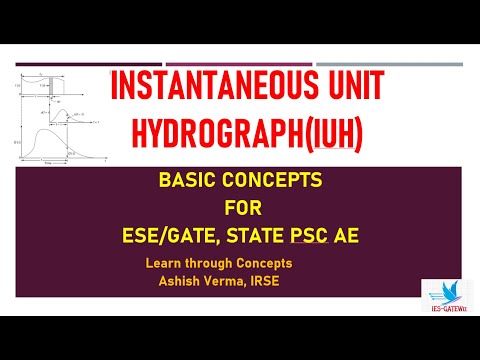 Instantaneous Unit Hydrograph(IUH)|Basic Concepts|Properties|ESE|GATE|STATE PSC AE|Hydrology