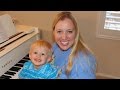 Michael's First Piano Lesson &amp; Great Wolf Lodge Part 1 || Mom...