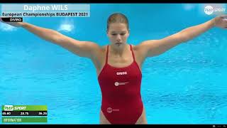 Women's Diving | Daphne Wils |  Budapest 2021 | 1M Platform Highlight #Diving #Sports #Watersport