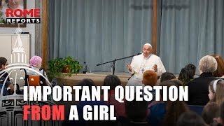 🚨BREAKING NEWS | Young girl asks Pope Francis how to pray and thank God in diffi