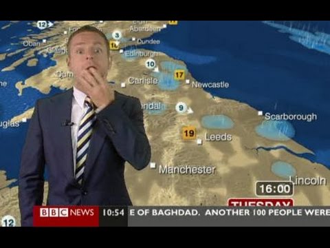BBC Weatherman Finger Fail