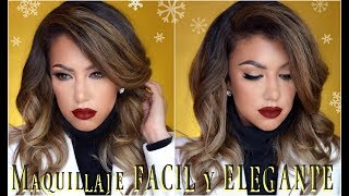 ❄Maquillaje FACIL , RAPIDO y ELEGANTE/ ☃️Easy Elegant Makeup tutorial| auroramakeup