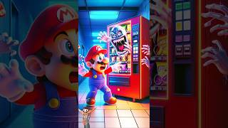 Ai Generate Super Mario Scared By Ghost Vending Machine
