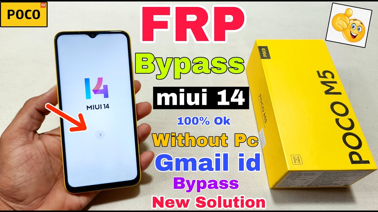 Poco M5 FRP Bypass Miui 14 | New Method | Poco M5 Google Poco M5 FRP Bypass Miui 14 | New Method | Poco M5 Google
