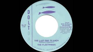 Watch Fleetwoods The Last One To Know video