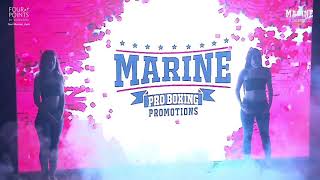 Ring walk highlights from Warrior Boxing Series by Marine Pro Boxing Promotions