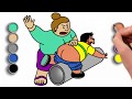 Learn drawing and coloring | Video learning english | Drawing and coloring Jaian with Mom - Vinh