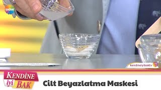 Cilt rengini açmaya yardımcı maske yapımı