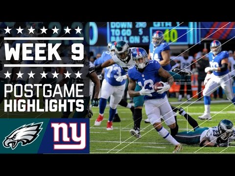 Eagles Vs Giants Nfl Week 9 Game Highlights Eagles Vs Giants Nfl Week 9 Game Highlights