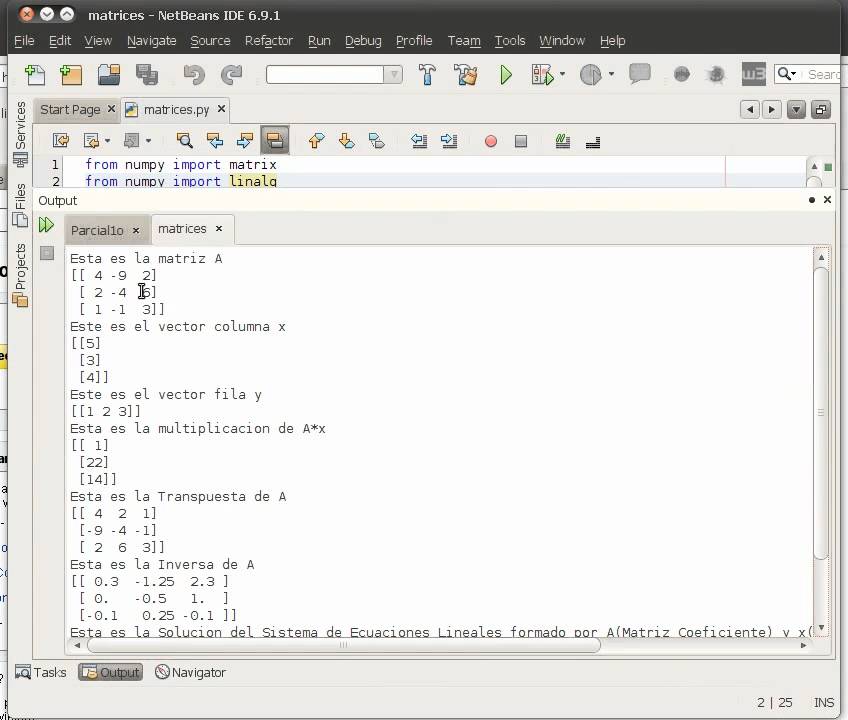 ECUACIONES LINEALES CON MATRICES ecuaciones lineales con matrices: