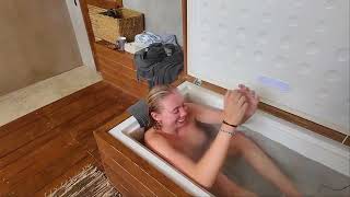 Naked Ice Bath