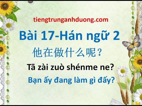 Học tiếng Trung theo giáo trình hán ngữ 2 (bài 17)