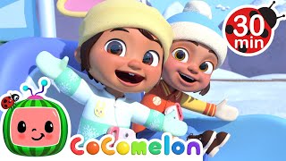🎄Christmas At The Train Park🎄 | Cocomelon Nina's Familia | Kids Cartoons | Moonbug Kids