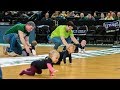 Adorable babies face off in Zalgirio Arena crawling race