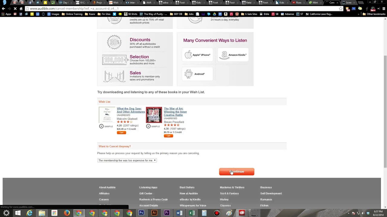 How to Cancel Audible Audiobook Subscription Membership - YouTube