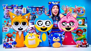 Unboxing Sonic The Hedgehog Toys Asmr Sonic, Tails, Knuckles, Amy Rose & Shadow Sprunki Boxes