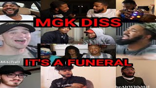 Reactors Reacting to Eminem Killshot Machine Gun Kelly Diss COMPILATION Part 1