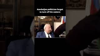 Azerbaijan Politician Forgot To Turn Off His Camera