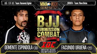 Demente Espíndola vs Facundo Urueña - BJJ Combat 18Dic