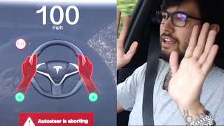 If You Ignore Tesla AutoPilot "No Hands" Warning Long Enough, You Can Do This...